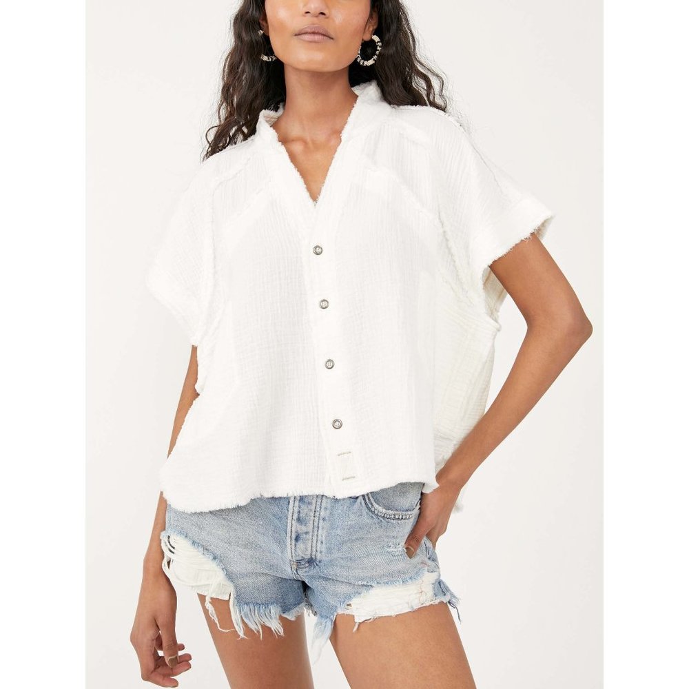 NWT Free People Dreamy Days Shirt / White